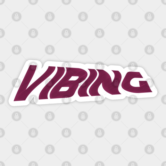 Vibing Sticker by kbmerch